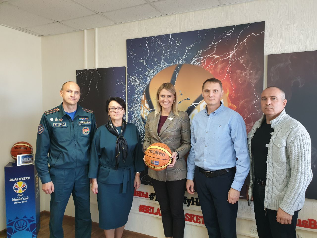 "Белорусская федерация пожарно-спасательного спорта" обменялась опытом с "Белорусской федерацией баскетбола"