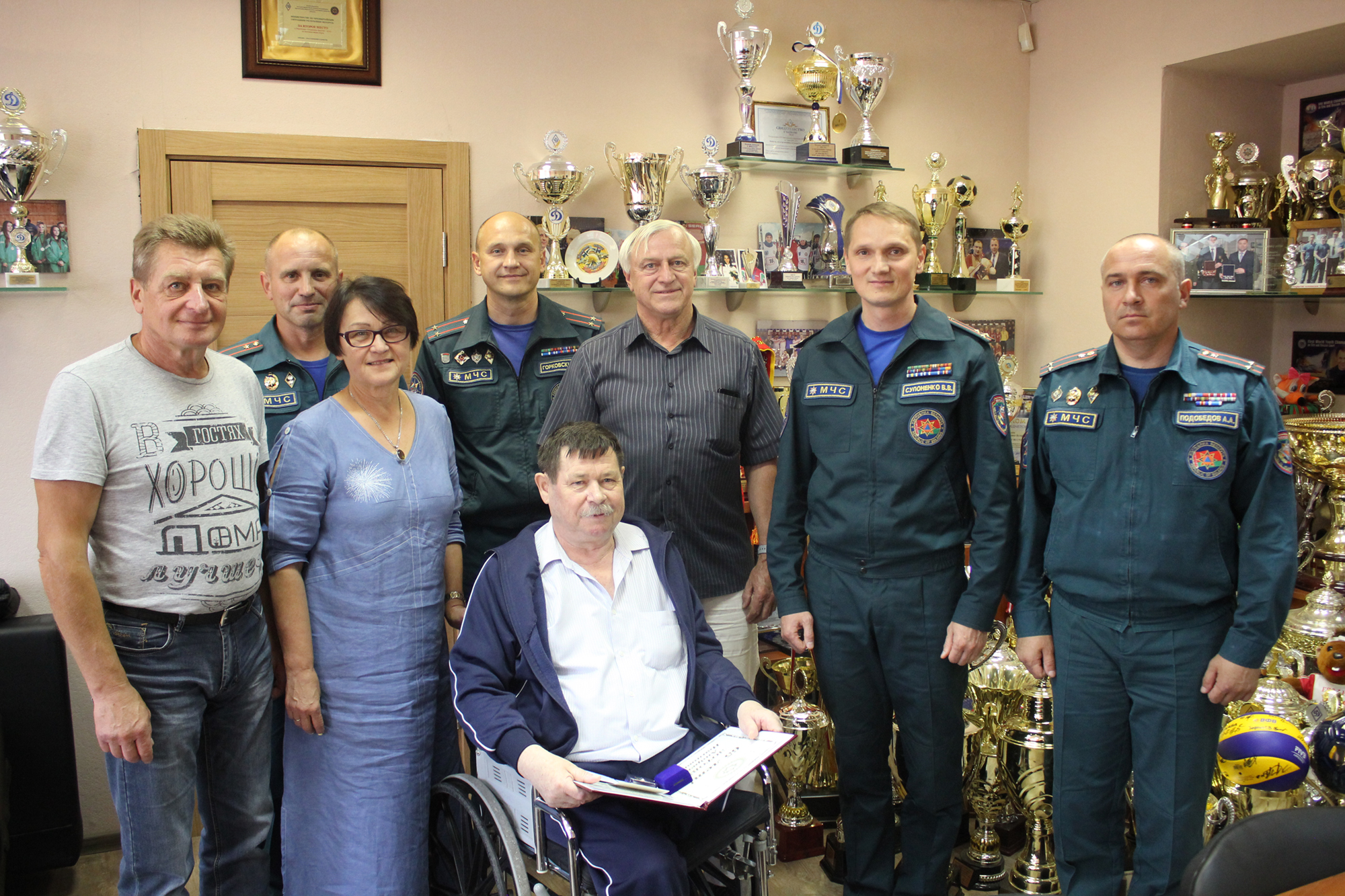 Руководители федерации встретились с ветеранами пожарно-спасательного спорта