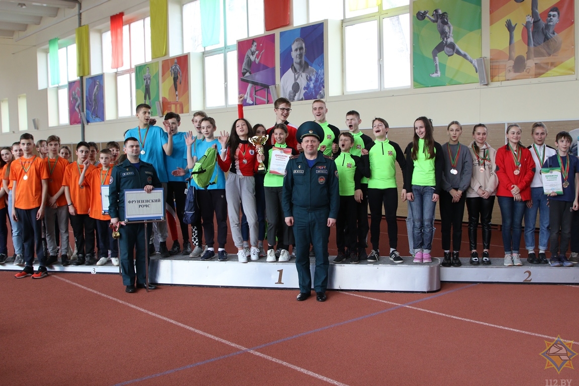 В Минске прошли соревнования по пожарно-спасательному спорту среди юношей и девушек